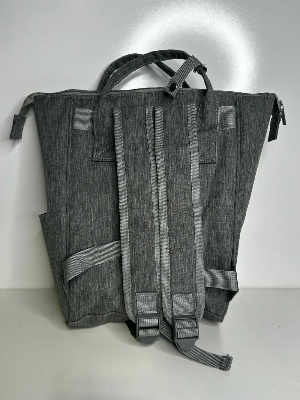 Enfamil Gray Insulated Fabric Bottle Backpack Baby Bag.